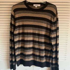 MENS M Calvin Klein striped sweater